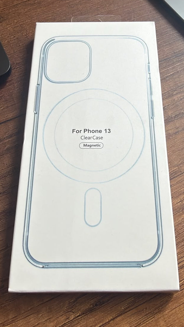 Funda transparente magnética compatible con iPhone 13